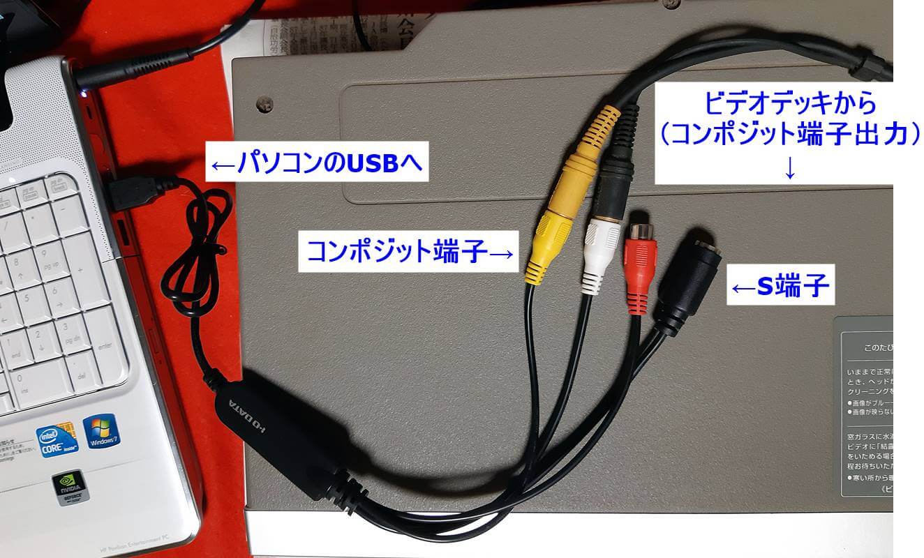 GV-USB2でビデオデッキとパソコンを接続 詳細